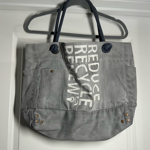 Beau Bag-Gray Eco-Friendly Tote Bag - Picture 3 of 3